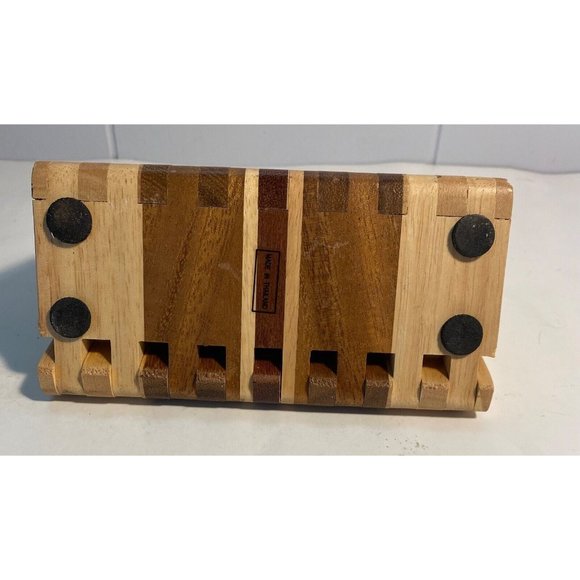 Wood Bendable Folding Adjustable Napkin Holder Beautiful Multi Wood Thailand - Picture 7 of 7